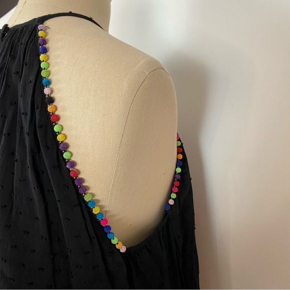 Honey Belle Womens Tank Top Black Textured L - Picture 3 of 7